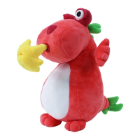 New Custom Cute Red Dragon Soft Plush Stuffed Dog Toy Pet Toy