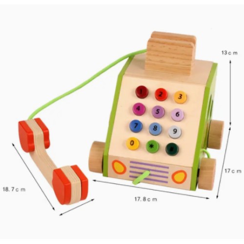 Hot Sale Wooden Montessori Telephone Toys for Kids Education Hot Sale Wooden Montessori Telephone Toys for Kids Education